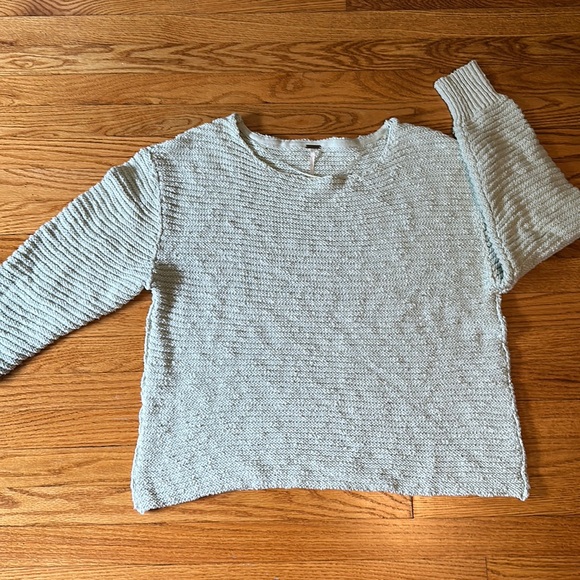 Free People Sweaters - Free People Women’s Aqua Knit Sweater
